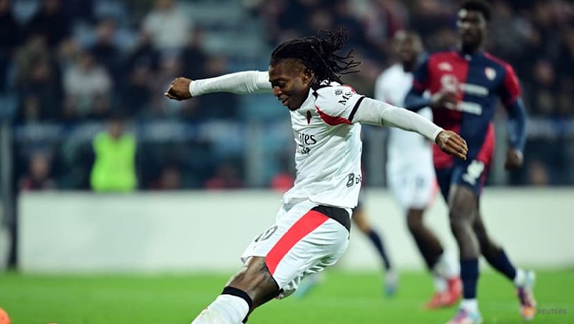 Leao goal earns Milan top spot after win at Cagliari