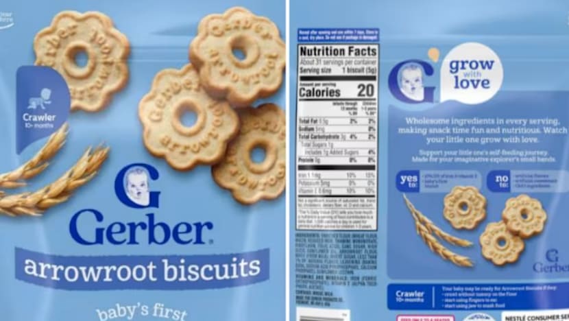 SFA tarik balik 'Arrowroot Biscuits' Gerber; berpotensi mengandungi cebisan plastik, kertas