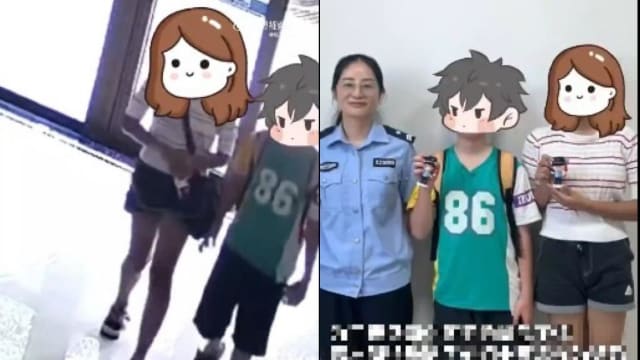 中国14岁女孩遇诈骗 13岁表弟识破带她报警