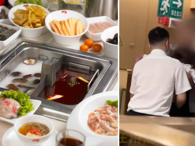 A video of Haidilao staff member performing a first-aid technique known as the Heimlich manouevre on a young woman who reportedly choked on a piece of beef tripe has gone viral on Weibo. A video of Haidilao staff member performing a first-aid technique known as the Heimlich manouevre on a young woman who reportedly choked on a piece of beef tripe has gone viral on Weibo.