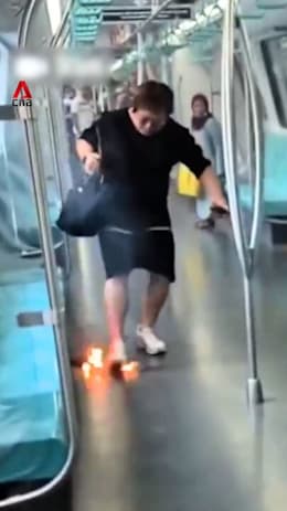 Power bank catches fire on train at Admiralty station