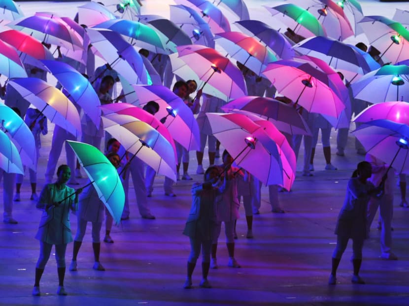 A scene from the National Day Parade show in 2021.