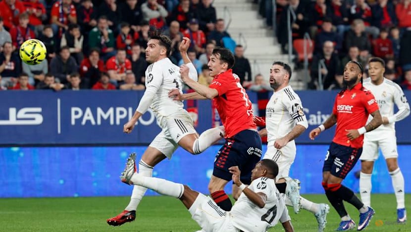 Osasuna stun Real Madrid 2-1 to blow LaLiga title race open