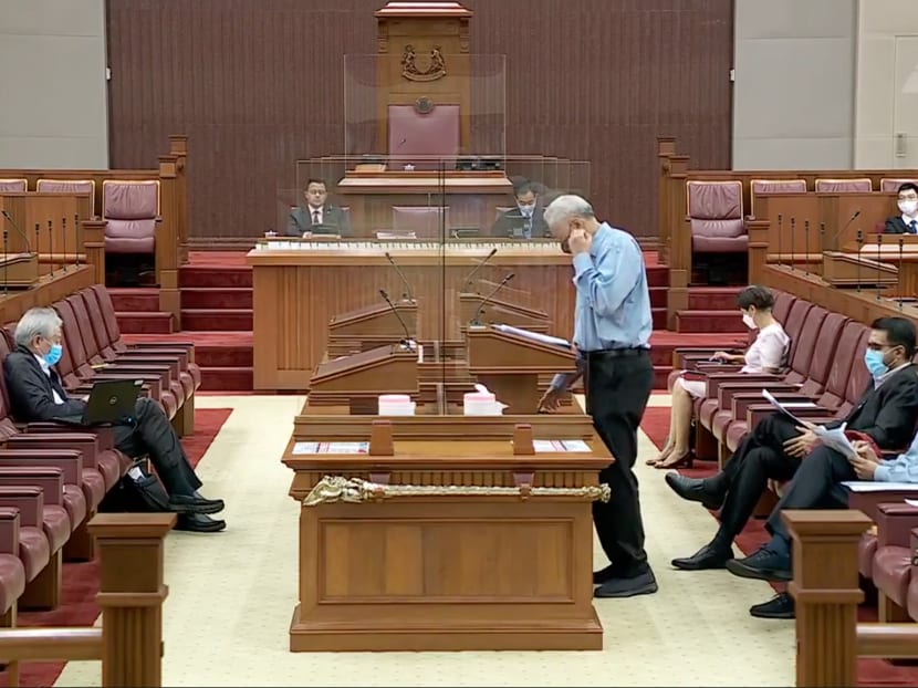 Defence Minister Ng Eng Hen speaking during the Committee of Supply debate in Parliament on March 2, 2022. Defence Minister Ng Eng Hen speaking during the Committee of Supply debate in Parliament on March 2, 2022.