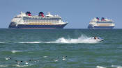 Disney cruise ship rescue team saves girl and father after overboard fall