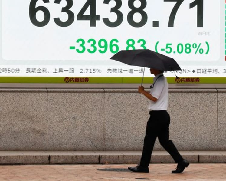 Japan's Nikkei rallies after steep decline as focus turns to tech results
