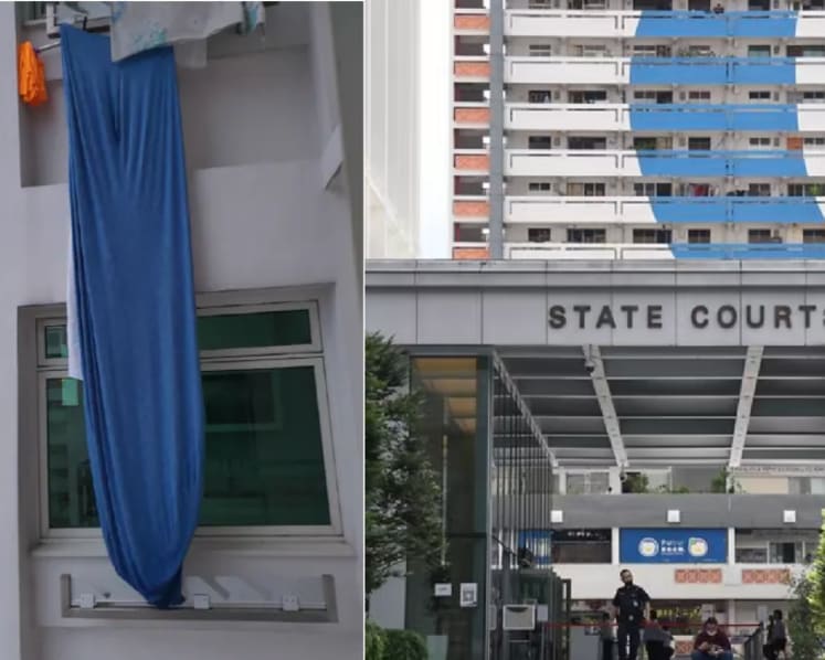 Smoker sues upstairs neighbour for S$60,000 for throwing items on air-con ledge, hanging laundry in two-way dispute