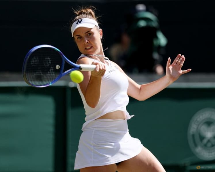 Czech rising star Noskova downs Keys to reach first Wimbledon quarter-final