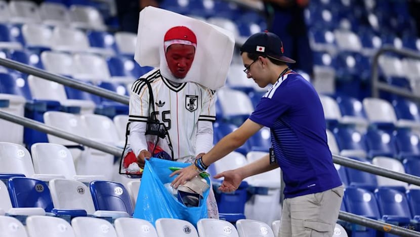 After Samurai Blue sweep aside Tunisia, Japan fans clean up Monterrey stadium 