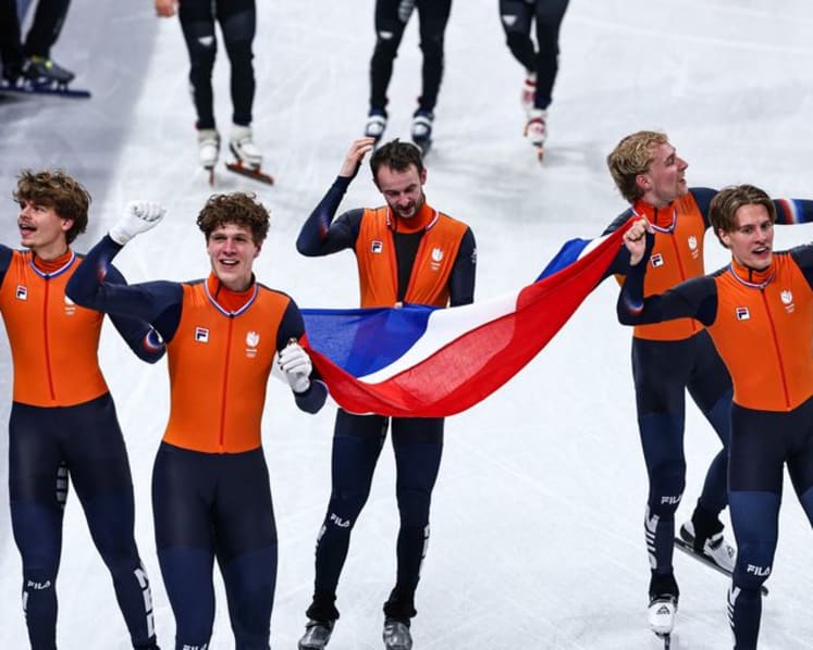 Short track-Dutch underline dominance with men's 5,000m relay gold