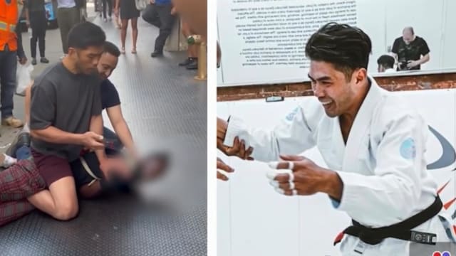 纽约流浪汉当街揍人 “巧遇”拳击教练介入制伏