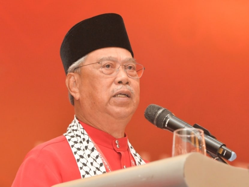 Mr Muhyiddin Yassin speaks at the sixth Bersatu Annual General Assembly in Shah Alam on Nov 24, 2023. Mr Muhyiddin Yassin speaks at the sixth Bersatu Annual General Assembly in Shah Alam on Nov 24, 2023.
