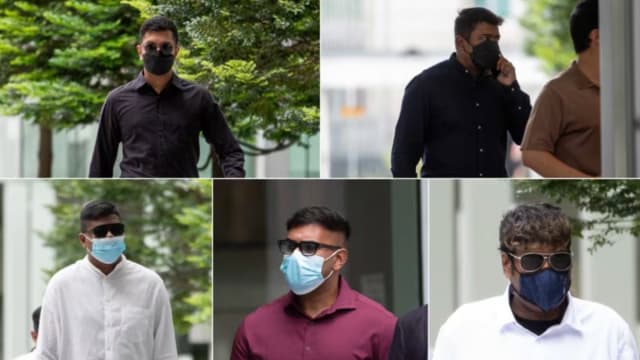 涉乌节路致命斗殴案  五名男子被判坐牢打鞭