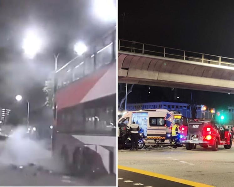 One dead, several injured after accident between car and bus in Yishun
