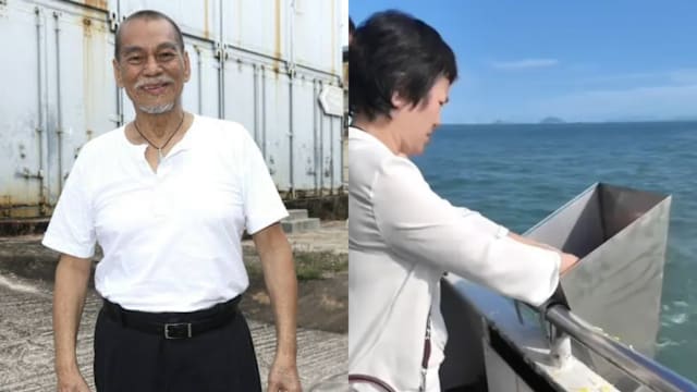 陈观泰遗体火化海葬！小30岁遗孀亲手撒骨灰送别