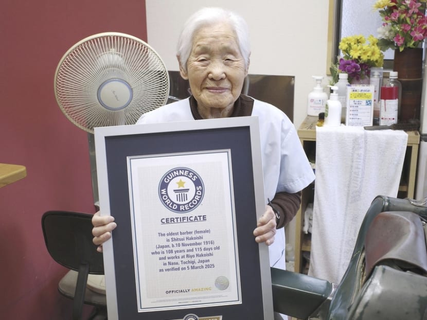 Meet the world's oldest female barber. A 108-year-old Japanese woman is overjoyed at the recognition Meet the world's oldest female barber. A 108-year-old Japanese woman is overjoyed at the recognition