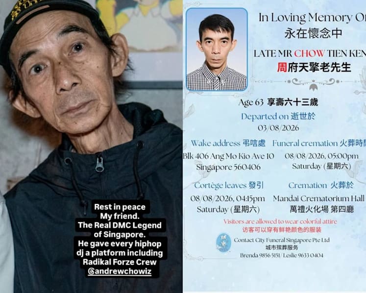 Veteran DJ Andrew Chow, formerly from Zouk, dies at age 63 Veteran DJ Andrew Chow, formerly from Zouk, dies at age 63