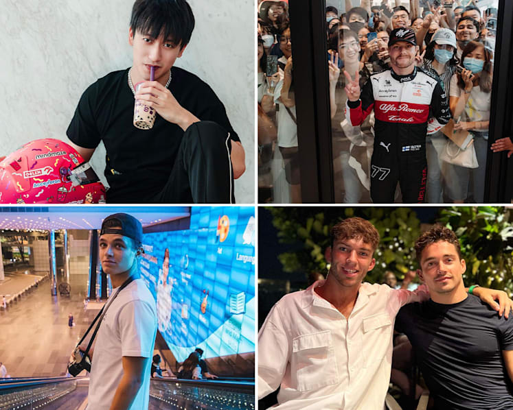 #trending: What F1 drivers are up to in Singapore — from taking taxi to drinking bubble tea and meeting fans