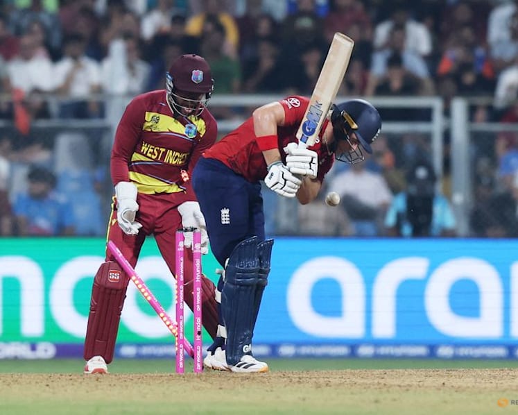 Rutherford and Motie shine as West Indies sink England