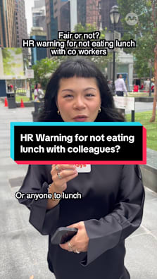 HR warning for eating alone? Fair or not? #8dayssg #8dayssgtrending #tiktoksg #work #hr 
