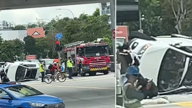 勿洛两车相撞 九人伤包括四岁乘客