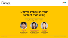 Deliver impact in your content marketing 