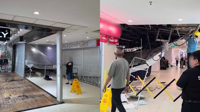 幸运商业中心天花板塌陷 建设局：或与天花板安装不当有关