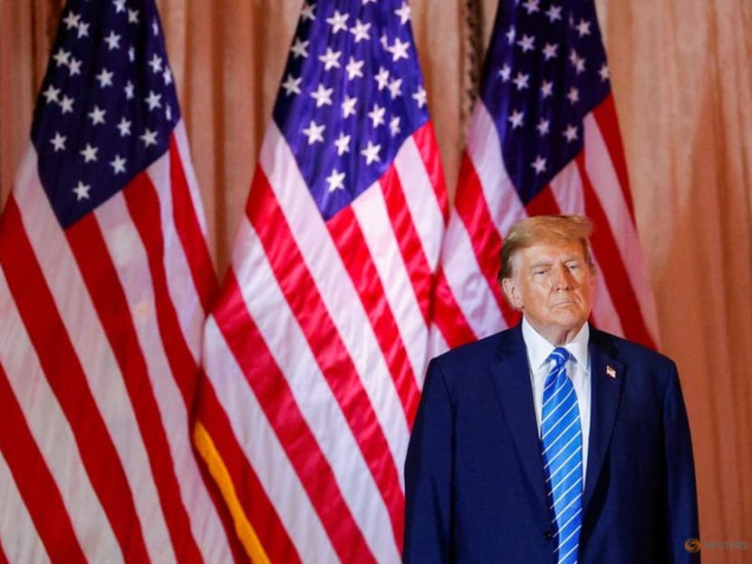 Republican presidential candidate and former US President Donald Trump attends a watch party event to mark the Super Tuesday primary elections at his Mar-a-Lago property, in Palm Beach, Florida, US on March 5, 2024.