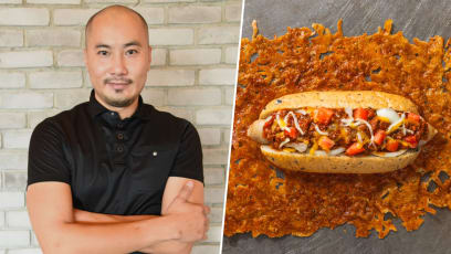 Former Tung Lok Restaurant Group COO Sells Hot Dogs Covered In Crispy Cheesy Crust