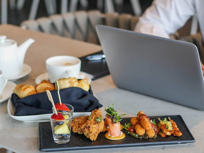 Views of offices also included.