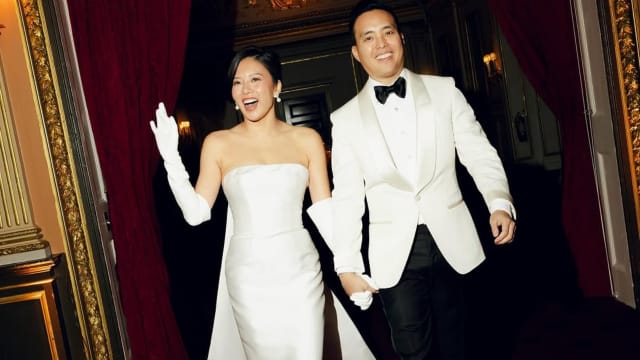 高凌风女儿葛晓洁嫁艾美奖台裔导演，甜晒婚礼现场照！