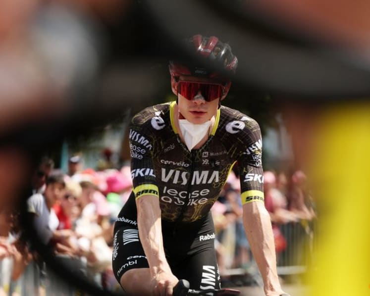Evenepoel wins Tour de France stage 15 as Vingegaard abandons race after crash