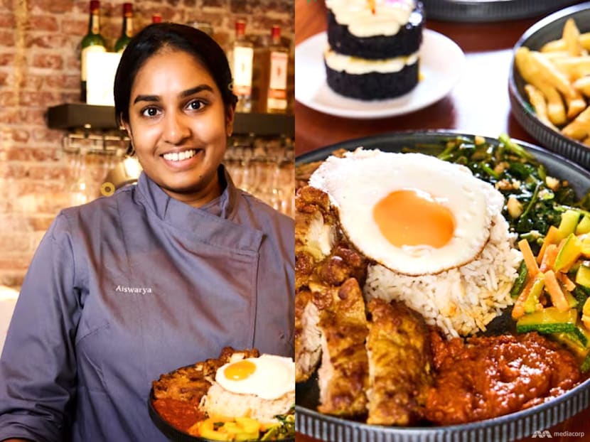 Former police officer opens cafe after earning pastry diploma, menu includes hearty mains like nasi lemak