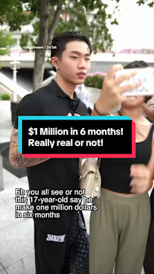 17 year old makes 1 million dollars in 6 months! #8dayssg #8dayssgtrending #raystonheem #careerladder #fypsg 