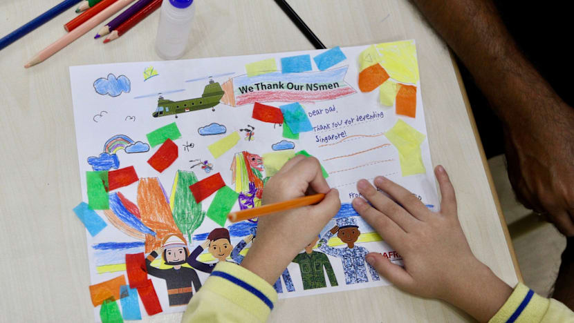 Special deals, thank-you cards penned by preschoolers to appreciate NSmen
