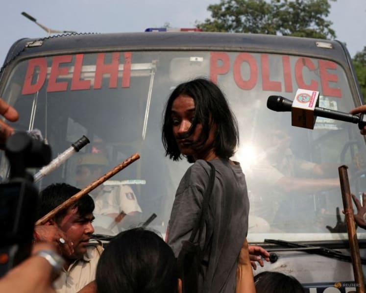 Security stepped up in India's capital for 'cockroach' movement rally