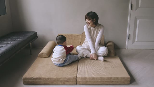 Selina短发示人　“小腰果”陪妈咪入镜