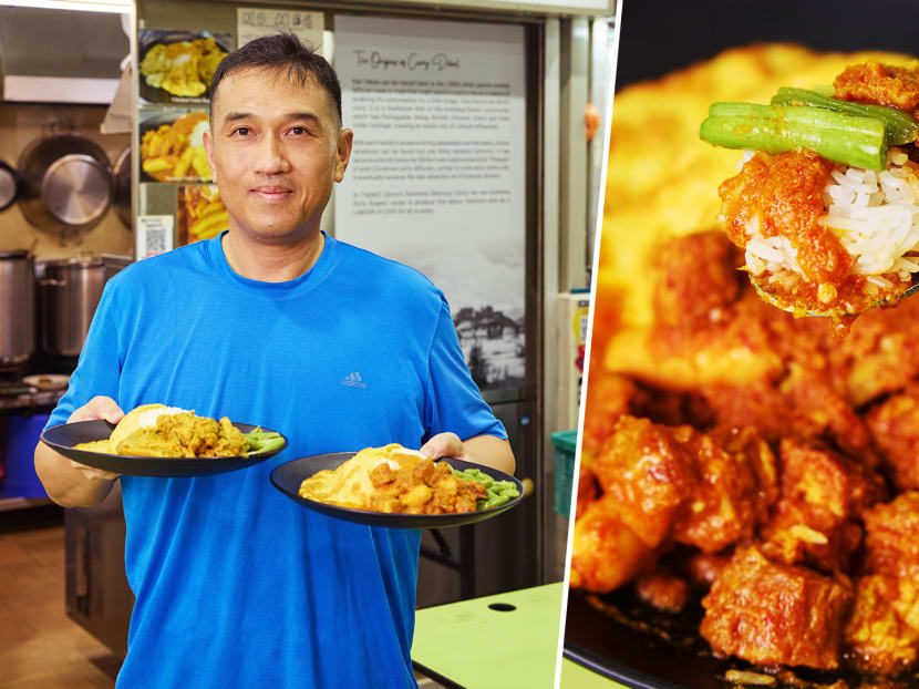 Ex-country club golf manager opens hawker stall selling Eurasian smoked pork devil&rsquo;s curry