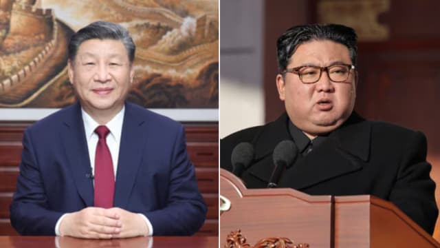 习近平和金正恩互致贺电 庆祝两国建交75周年