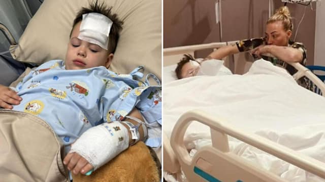 泰国度假误撞玻璃门 瑞典男童重伤缝239针