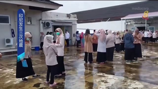 印尼苏门答腊附近海域 今早发生三次5级以上地震