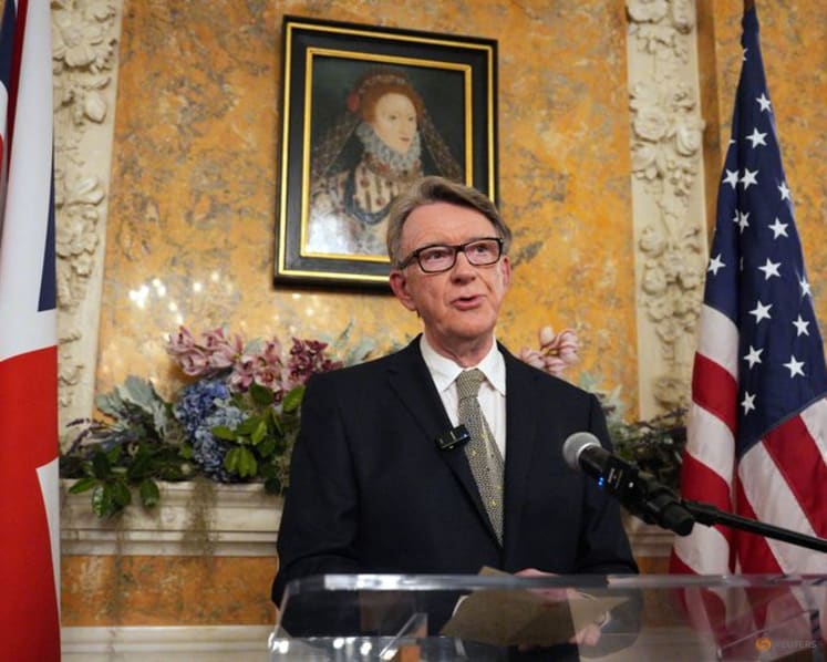 Britain sacks Mandelson as US ambassador over Epstein links