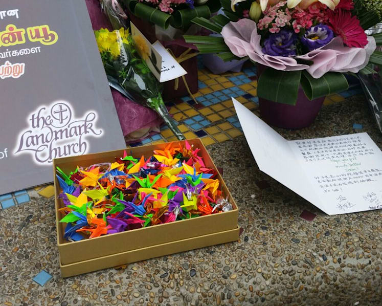 Singaporeans offer their well-wishes to former MM Lee Kuan Yew