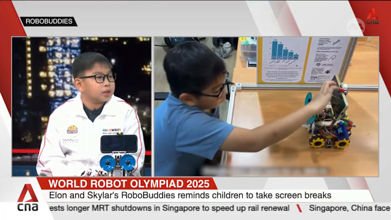 Two primary school students invent robot that reminds children to take screen breaks