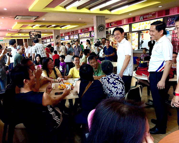 Lawrence Wong hits the ground at Marsiling-Yew Tee