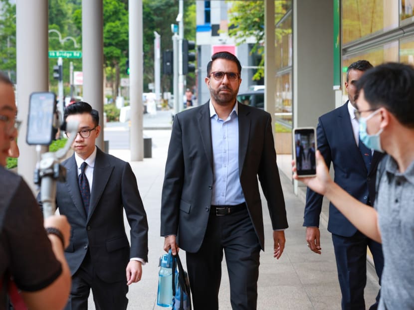Leader of the Opposition Pritam Singh arriving at the Supreme Court on Aug 26, 2024.