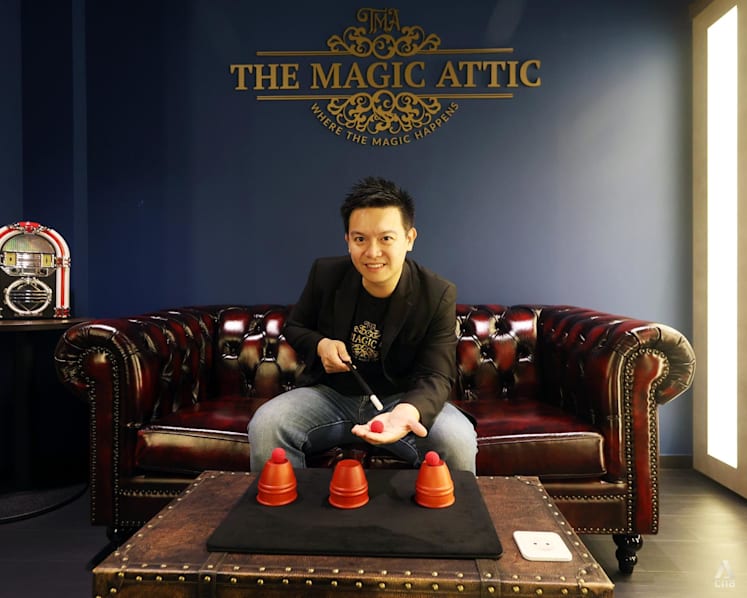 Magician, who once 'bombed' as audience rushed to buffet, offers home theatre to nurture young performers
