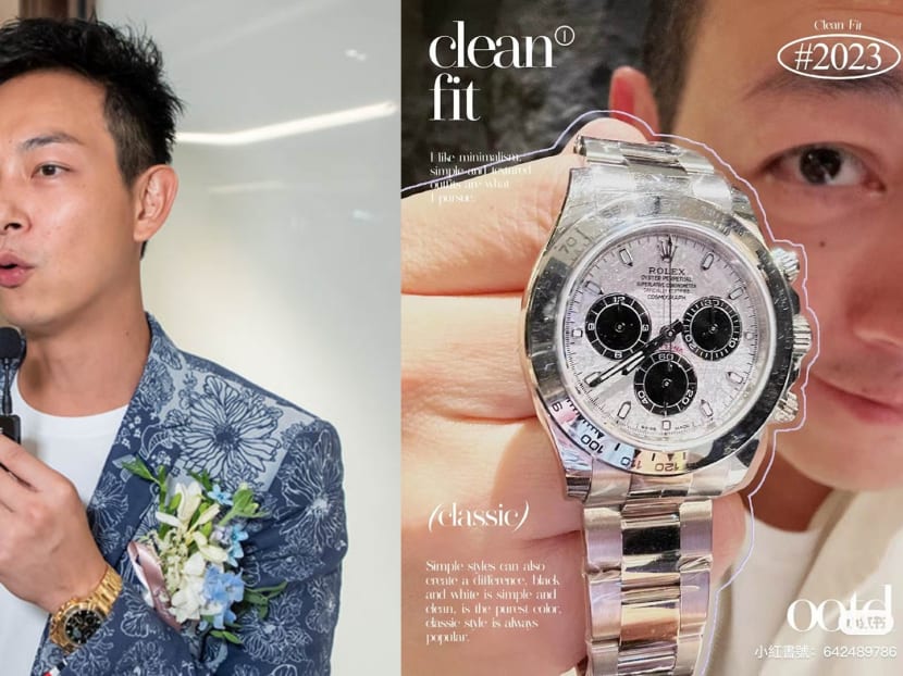 Ex-TVB actor Oscar Leung has a thriving luxury watch business, wears a Rolex worth S$118K