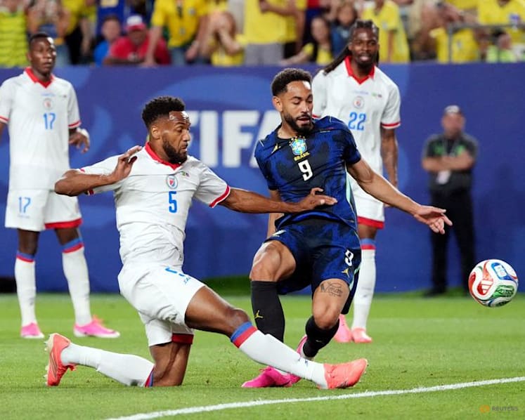 Brazil's Cunha scores twice in 3-0 win as Haiti eliminated at World Cup