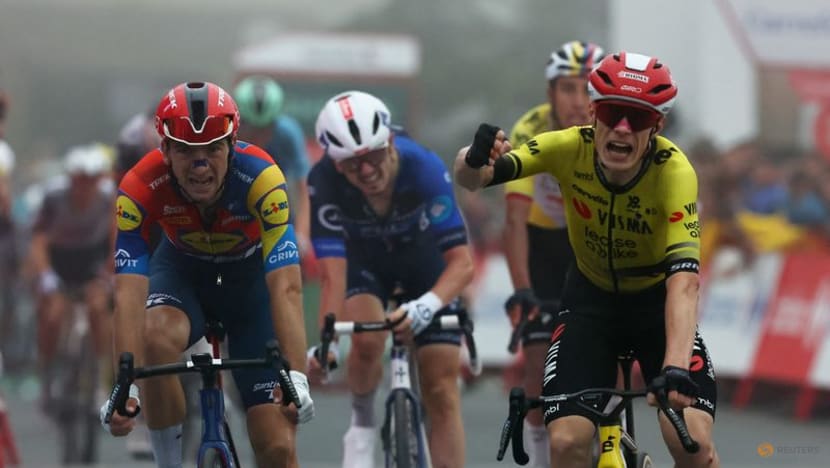 Vingegaard aces final ascent to win Vuelta stage two, takes red jersey